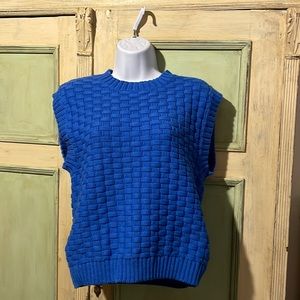 Beautiful blue Rachel Comey sleeveless sweater